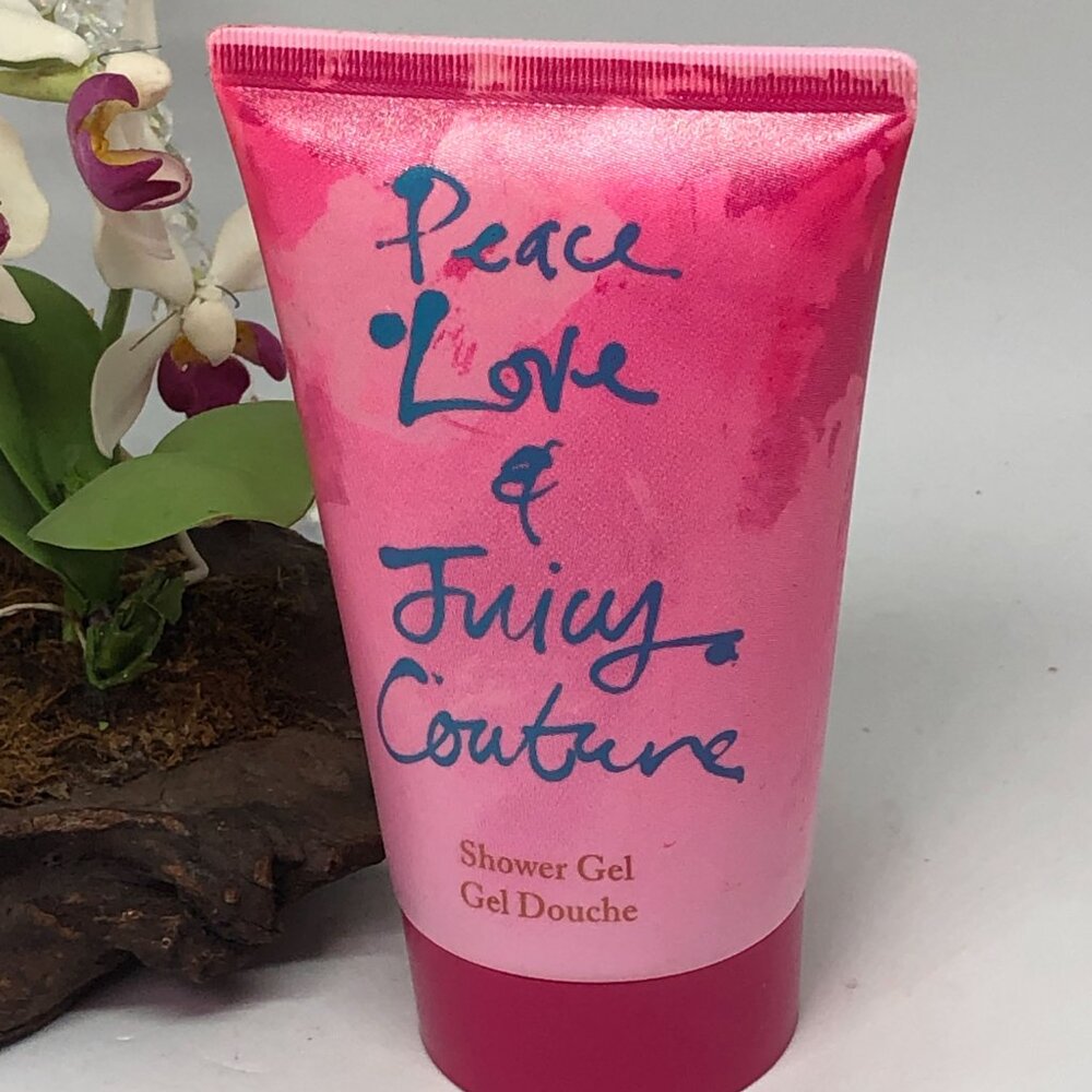 2x Juicy Couture Peace Love & Juicy Couture Shower Gel - 4.2 oz - New - Picture 3 of 4